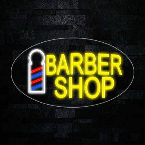 Barber Shop LED Flex Sign 30″ x 17″