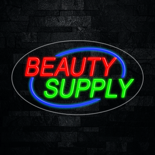 Beauty Supply LED Flex Sign 30″ x 17″