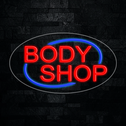 Body Shop LED Flex Sign 30″ x 17″