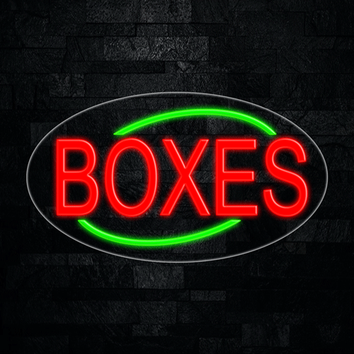 Boxes LED Flex Sign 30″ x 17″