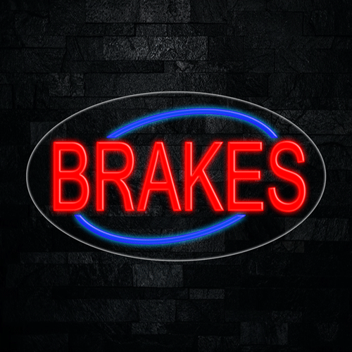 Brakes LED Flex Sign 30″ x 17″