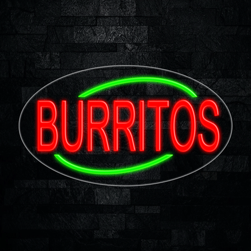 Burritos LED Flex Sign 30″ x 17″