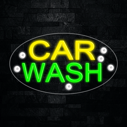 Car Wash LED Flex Sign 30″ x 17″