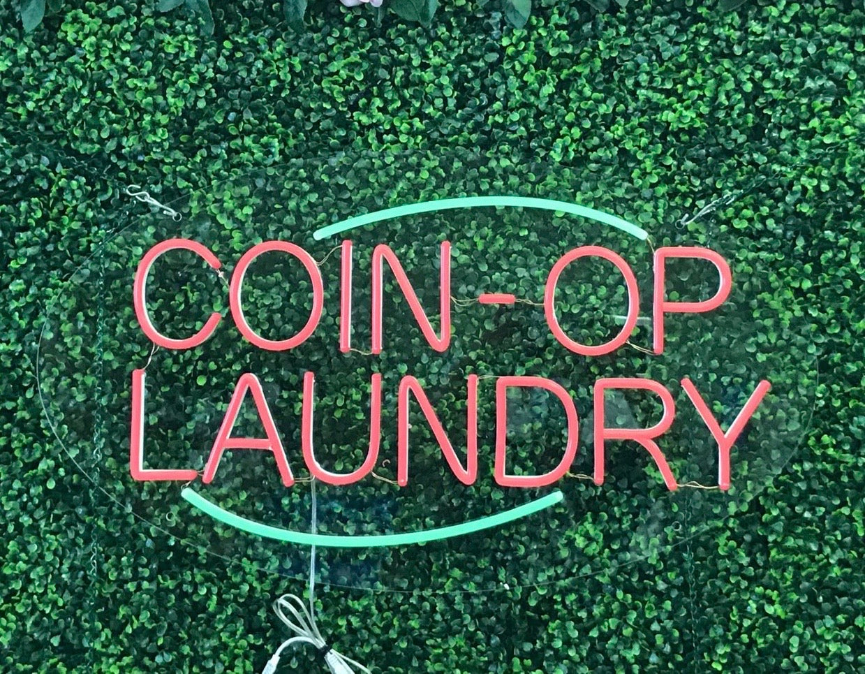 Coin-Op Laundry LED Flex Sign 30″ x 17″