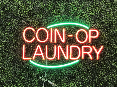 Coin-Op Laundry LED Flex Sign 30″ x 17″