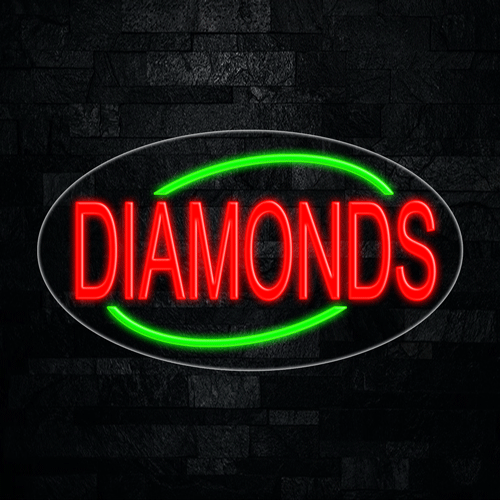 Diamonds LED Flex Sign 30″ x 17″