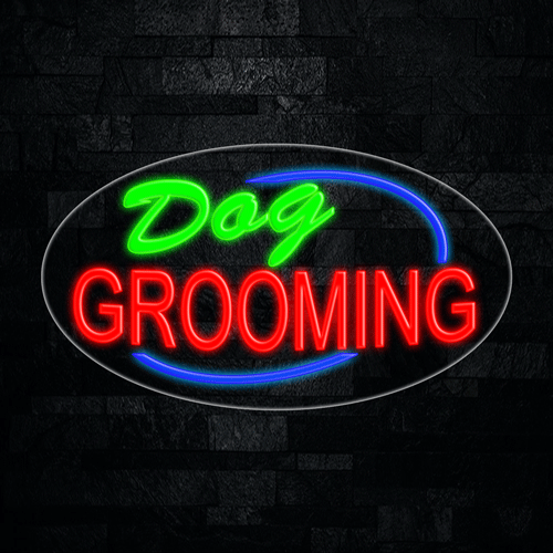 Dog Grooming LED Flex Sign 30″ x 17″