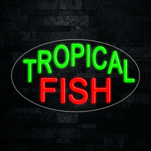 Tropical Fish LED Flex Sign 30″ x 17″