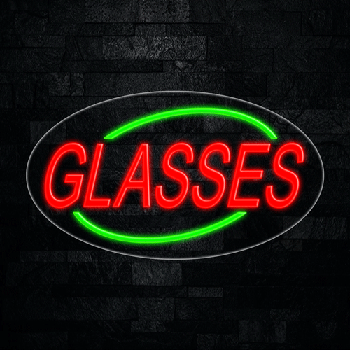 Glasses LED Flex Sign 30″ x 17″