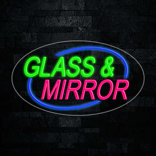 Glass & Mirror LED Flex Sign 30″ x 17″