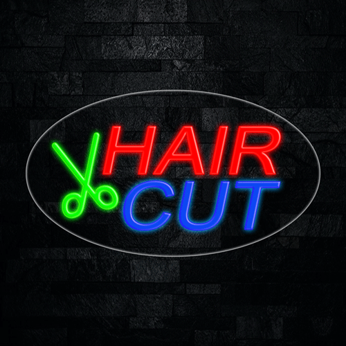 Hair Cut LED Flex Sign 30″ x 17″