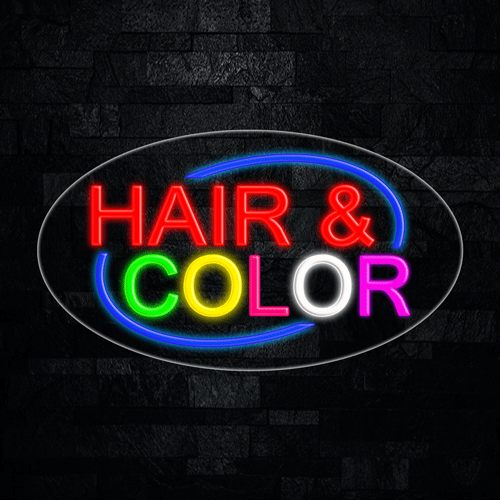 Hair & Color LED Flex Sign 30″ x 17″