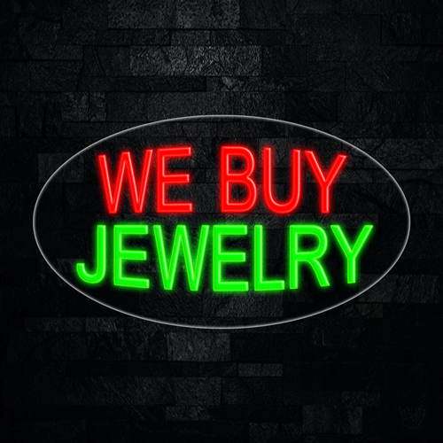 We Buy Jewelry LED Flex Sign 30″ x 17″