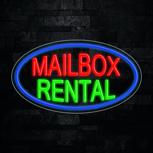 MailBox Rental LED Flex Sign 30″ x 17″