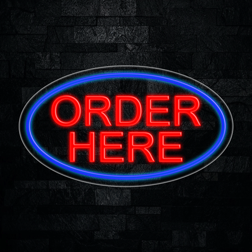 Order Here LED Flex Sign 30″ x 17″