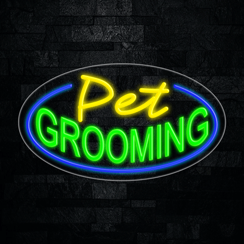 Pet Grooming LED Flex Sign 30″ x 17″