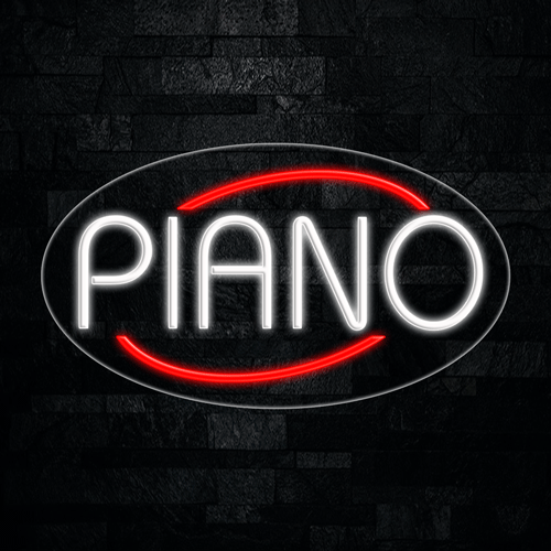 Piano LED Flex Sign 30″ x 17″