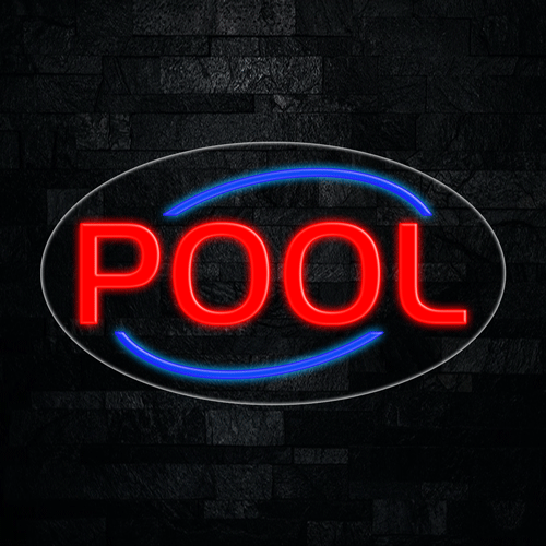 Pool LED Flex Sign 30″ x 17″