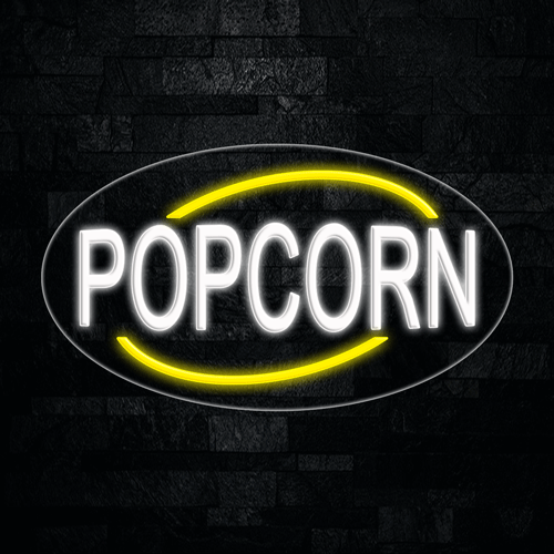 Popcorn LED Flex Sign 30″ x 17″