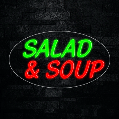 Salad Soup LED Flex Sign 30″ x 17″