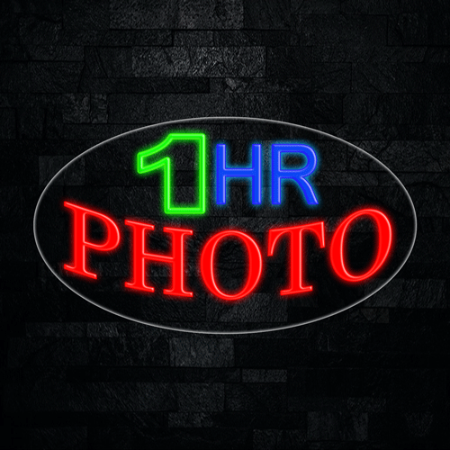 1 Hr Photo LED Flex Sign 30″ x 17″