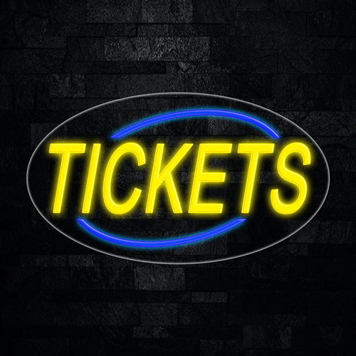 Tickets LED Flex Sign 30″ x 17″