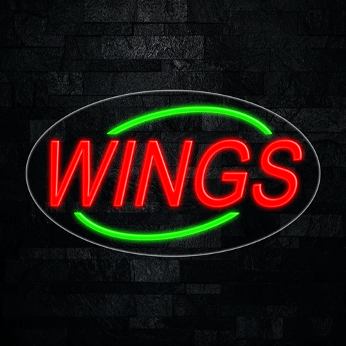 Wings LED Flex Sign 30″ x 17″