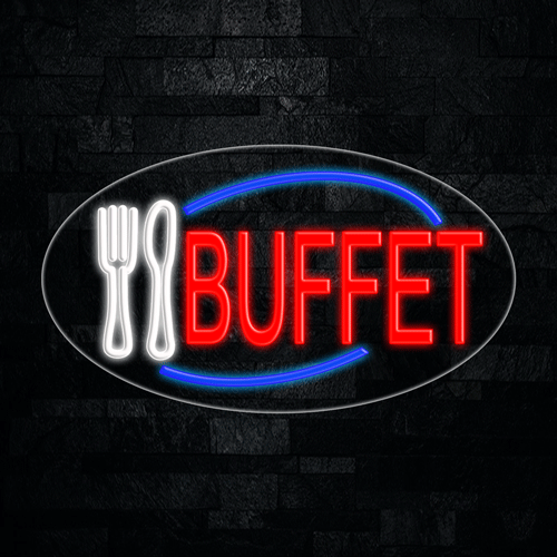 Buffet LED Flex Sign 30″ x 17″