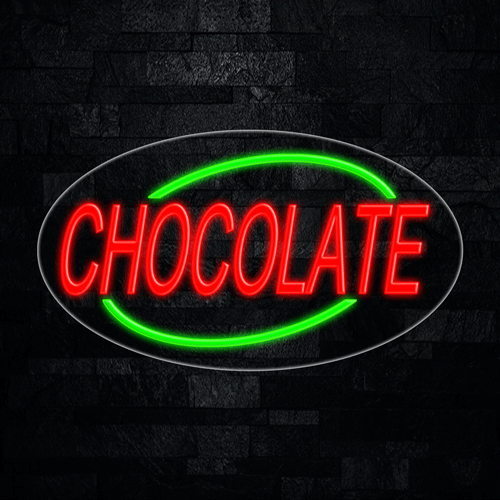 Chocolate LED Flex Sign 30″ x 17″