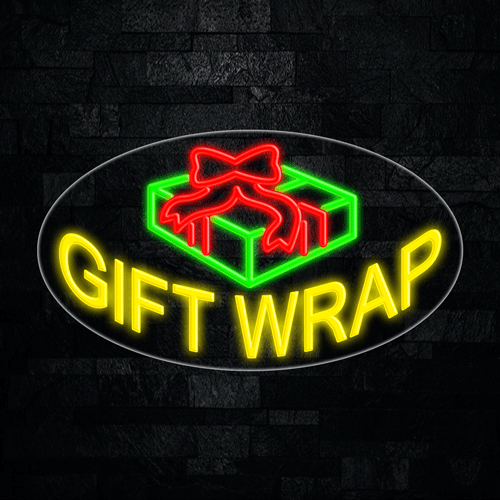 Gift Wrap LED Flex Sign 30″ x 17″