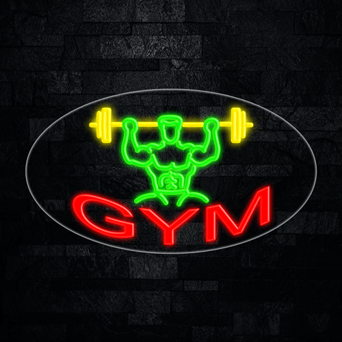 Gym LED Flex Sign 30″ x 17″