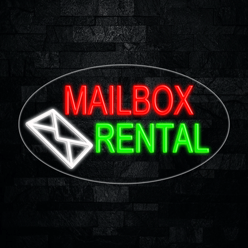 MailBox Rental LED Flex Sign 30″ x 17″