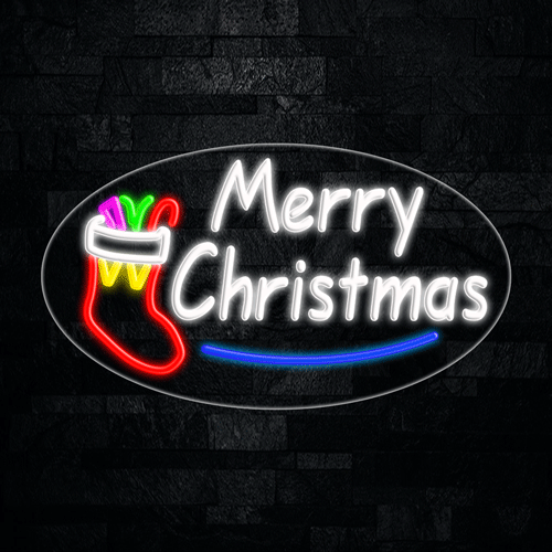 Merry Christmas LED Flex Sign 30″ x 17″