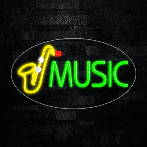 Music LED Flex Sign 30″ x 17″