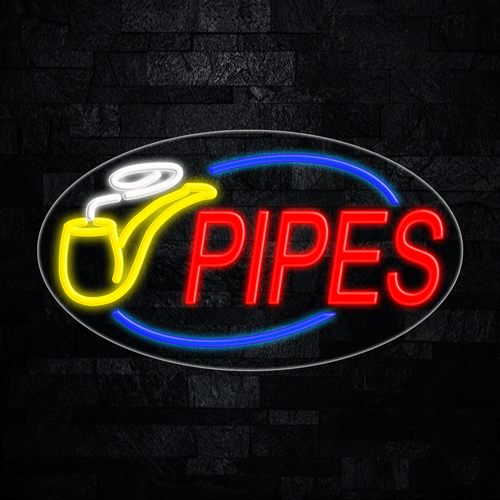 Pipes LED Flex Sign 30″ x 17″