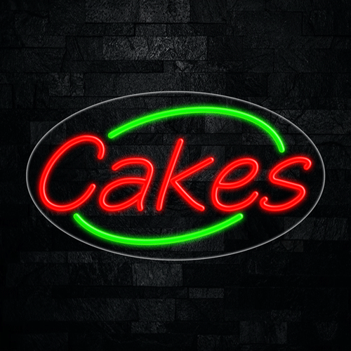 Cakes LED Flex Sign 30″ x 17″