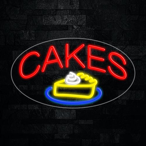 Cakes LED Flex Sign 30″ x 17″