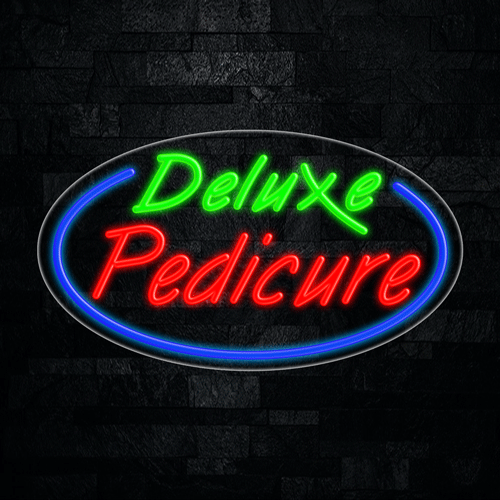 Deluxe Pedicure LED Flex Sign 30″ x 17″