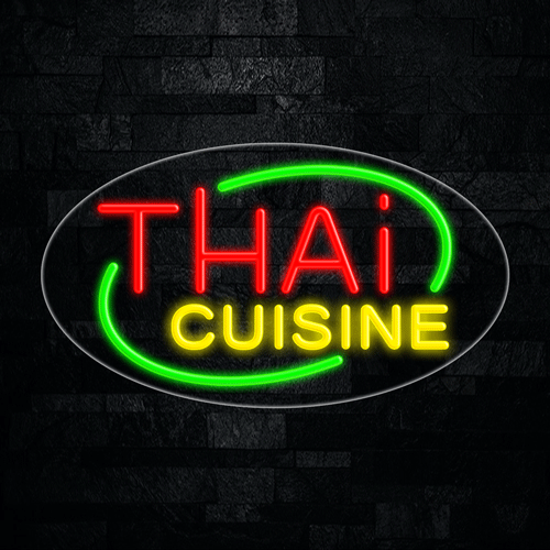 Thai Cuisine LED Flex Sign 30″ x 17″