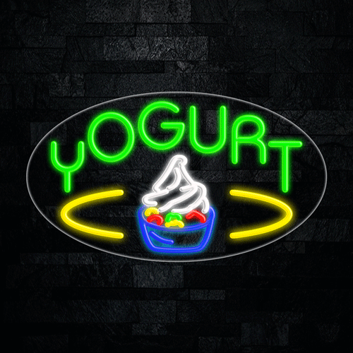 Yogurt LED Flex Sign 30″ x 17″