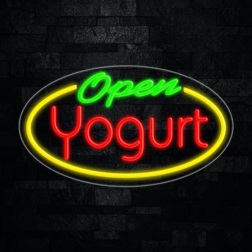 Yogurt Open LED Flex Sign 30″ x 17″