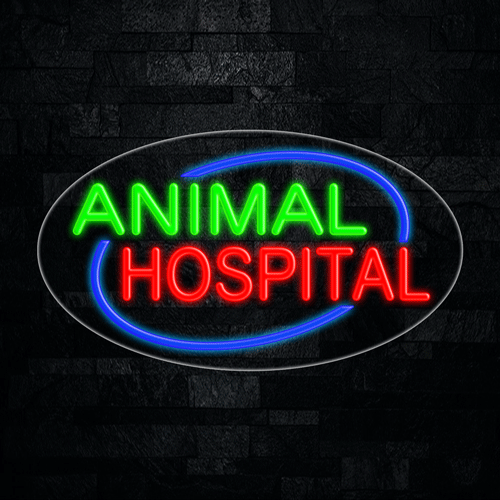 Animal Hospital LED Flex Sign 30″ x 17″