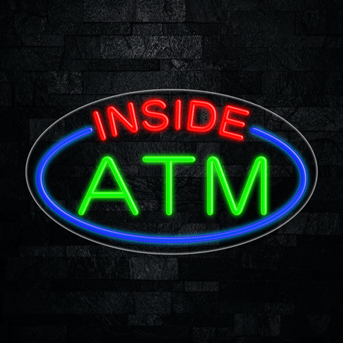 ATM Inside LED Flex Sign 30″ x 17″