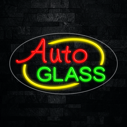 Auto Glass LED Flex Sign 30″ x 17″