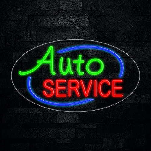 Auto Service LED Flex Sign 30″ x 17″