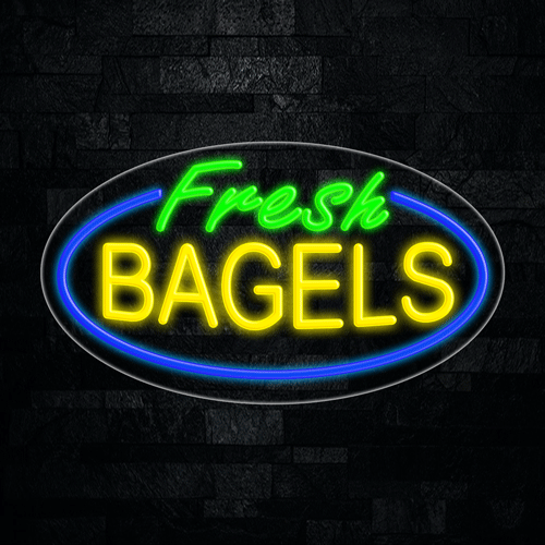 Fresh Bagels LED Flex Sign 30″ x 17″