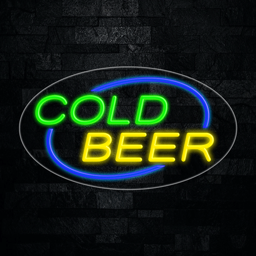 Cold Beer LED Flex Sign 30″ x 17″