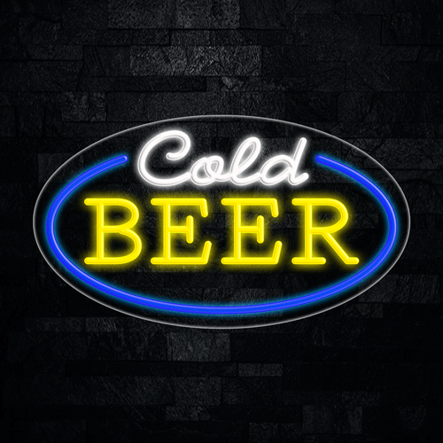 Cold Beer LED Flex Sign 30″ x 17″