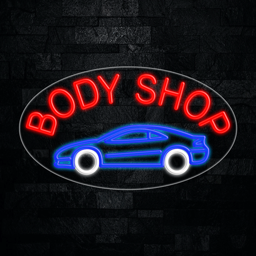 Body Shop LED Flex Sign 30″ x 17″