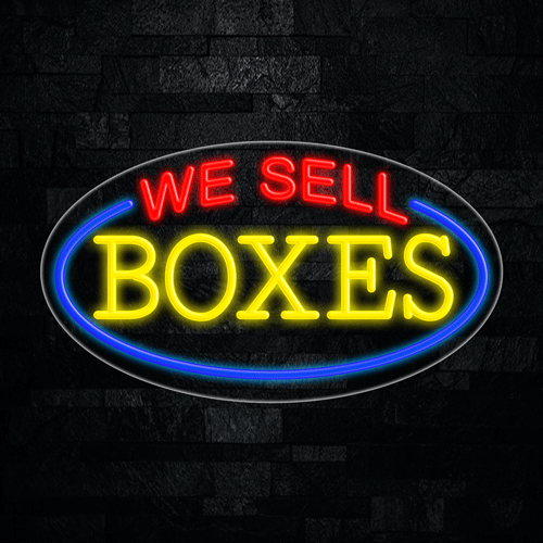 We Sell Boxes LED Flex Sign 30″ x 17″